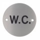 BC5463-07 Dolphin Stainless Steel WC Sign