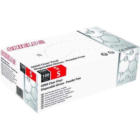 GD09 Powder Free Vinyl Gloves Medium 1x100