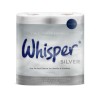 Whisper Silver 2Ply White Toilet Rolls 210 sheets
