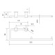 DOLPHIN BC274-2-PC DOUBLE POWDER COATED TOILET ROLL HOLDER