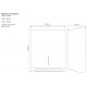 C21 C-Fold Hand Towel Black Metal Dispenser 