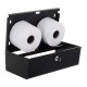 Premium Matte Black Twin Micro 6” Jumbo Dispenser