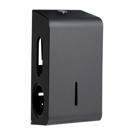 Premium Matte Black Standard 2 Roll Dispenser