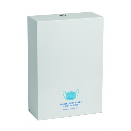 Premium White Wall Mounted Large Mask Dispenser