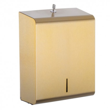 Premium Satin Brass Stainless Hand Towel Dispenser