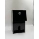 C21 Double Toilet Roll Metal Dispenser Black Metal