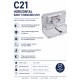 Grey /White Horizontal Baby Changer