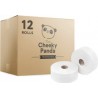 Cheeky Panda – Professional Bamboo Mini Jumbo Toilet Rolls | Bulk Box of 12 Rolls